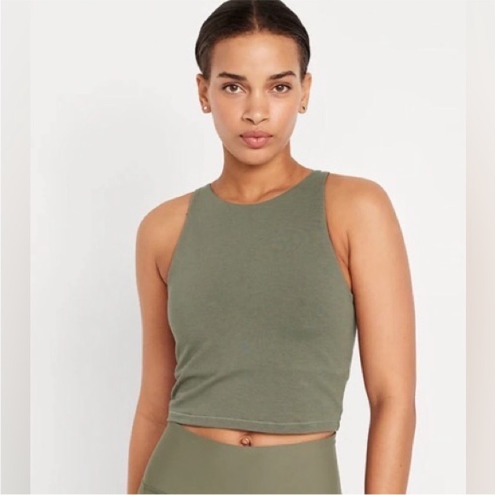 Light Support PowerChill Longline Sports Bra Stone Wall